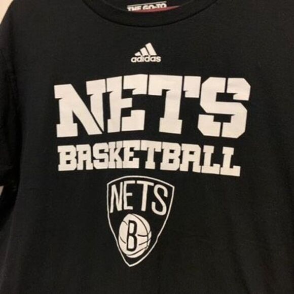 Brooklyn Nets Size Large NBA Adidas The Go-To Tee T-Shirt - Picture 2 of 5
